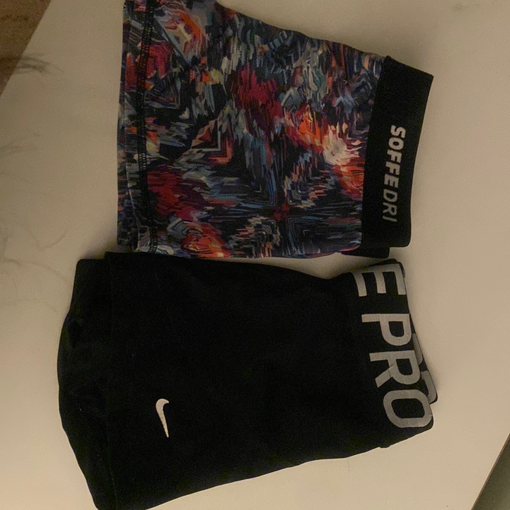 Nike Pros & Soffe Dri XS spandex shorts